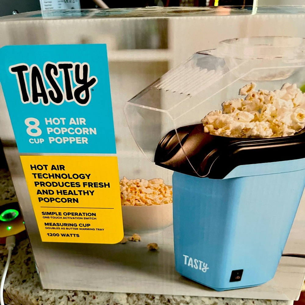 Blue Hot Air Popcorn Popper